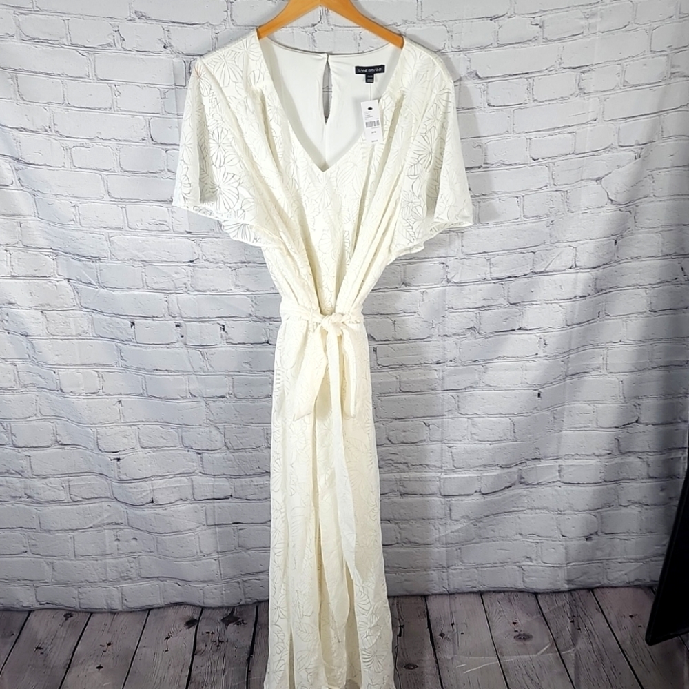 Light Ivory Tea Length Wedding Dress